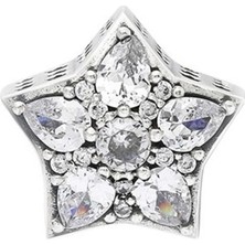 Nur Silver Yıldız Model Gümüş Charm NUR-BL00327
