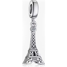 Nur Silver Eyfel Kulesi Sallantılı Gümüş Charm NUR-BL00344