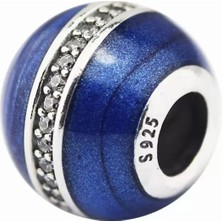 Nur Silver Mavi Gümüş Charm NUR-BL01157