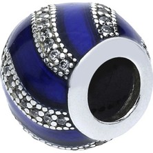 Nur Silver Mavi Sarmal Gümüş Charm NUR-BL00114