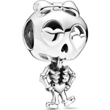 Nur Silver Sallantılı Kız Gümüş Charm NUR-BL00321