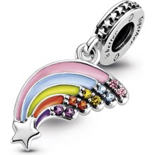 Nur Silver Gökkuşağı Gümüş Charm NUR-BL01321