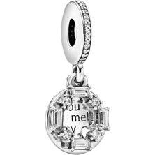 Nur Silver You Melt My Işıltılı Gümüş Charm NUR-BL01741