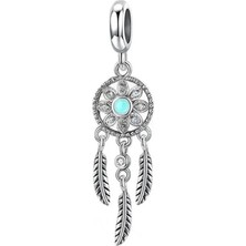 Nur Silver Sallantılı Düş Kapanı Gümüş Charm NUR-BL02001