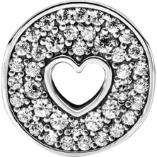 Nur Silver Işıltılı Yıl Dönümü Gümüş Charm NUR-BL00181