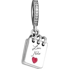 Nur Silver Love Notes Gümüş Charm NUR-BL01270