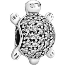 Nur Silver Kaplumbağa Gümüş Charm NUR-BL01236