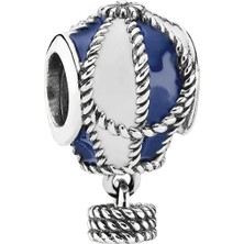 Nur Silver Mavi Balon Gümüş Charm NUR-BL01253