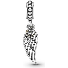 Nur Silver Melek Kanadı Gümüş Charm NUR-BL12103