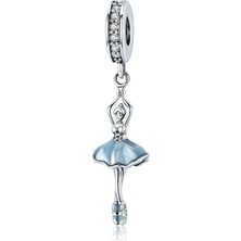 Nur Silver Balerin Gümüş Charm NUR-BL12476