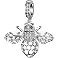 Nur Silver Arı Sallantılı Gümüş Charm - NUR-CM00232