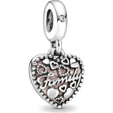 Nur Silver Family Gümüş Charm - NUR-CM00352