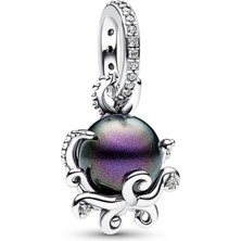 Nur Silver Küçük Denizkızı Ursula Sallantılı Gümüş Charm - NUR-CM00379