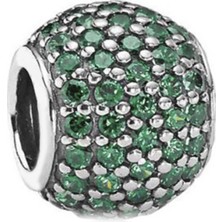 Nur Silver Yeşil Taşlı Gümüş Charm NUR-BL02014