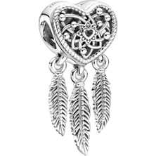 Nur Silver Kalpli Düş Kapanı Gümüş Charm NUR-BL10045