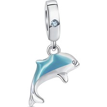 Nur Silver Yunus Balığı Gümüş Charm NUR-BL00054