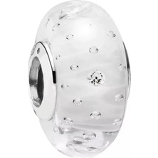 Nur Silver Murano Taşlı Gümüş Charm NUR-BL01796