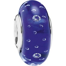 Nur Silver Murano Taşlı Gümüş Charm NUR-BL01795