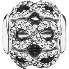 Nur Silver Taşlı Sonsuzluk Gümüş Charm NUR-BL00025