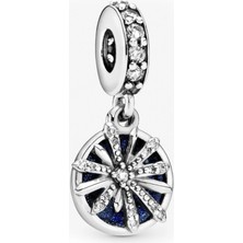 Nur Silver 'The Best İs Yet To Come' Yazılı Sallantılı Gümüş Charm NUR-BL00242