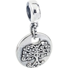 Nur Silver Ağaç Cazibesi Gümüş Charm - NUR-CM00421
