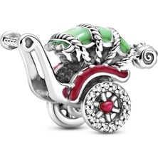 Nur Silver Bebek Arabası Gümüş Charm NUR-BL00065