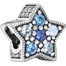 Nur Silver Parlak Yıldız Cazibesi Gümüş Charm NUR-BL00079