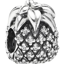 Nur Silver Ananas Gümüş Charm NUR-BL10001