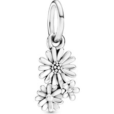 Nur Silver Sallantılı Çiçek Gümüş Charm NUR-BL12434