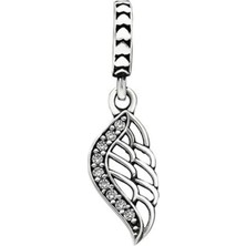 Nur Silver Kanat Gümüş Charm NUR-BL12437