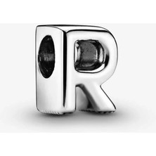 Nur Silver R Harfi Gümüş Charm NUR-BL00261
