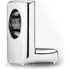 Nur Silver L Harfi Gümüş Charm NUR-BL00263
