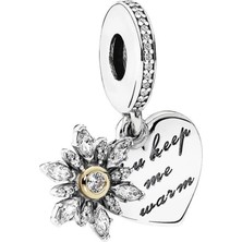 Nur Silver You Keep Me Warm Gümüş Charm NUR-BL00266