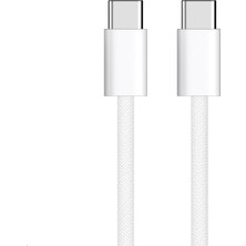 Hepta Collection iPhone 15/16 ve Android Için Type C-C, 60WATT Pd, Örgülü, Hızlı Şarj Kablosu (100 Cm)