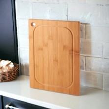 Hepta Collection Bambu Kesme Tahtası Antibakteriel Yıkanabilir Doğrama Tahtası Dikdörtgen 30X20 cm Orta Boy