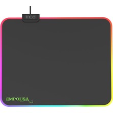 Hepta Collection Inca IMP-024T Empousa Rgb 7 LED Medıum Mousepad (320X270X3MM),12 Farklı Değişebilen Dokunmatik Işık