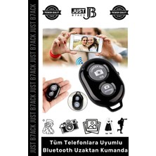 Just B7ack #uzaktankumanda Bluetooth Tüm Telefonlara Uyumlu Pilli Fotoğraf Video Selfie Uzaktan Kumanda