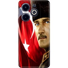 Grabono Infinix Hot 40 / Infinix Hot 40 Pro Kılıf Renkli Silikon Mustafa Kemal
