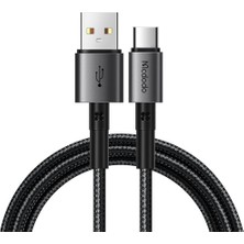 Hepta Collection Mcdodo CA-3590 100W 6A Type-C Hızlı Şarj ve Veri Aktarim Kablosu 1.2m, Siyah