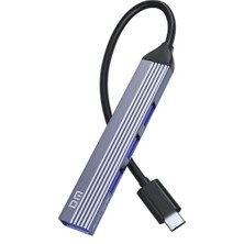 Hepta Collection Dm CHB057 USB Type-C To 4 Portlu 3*usb 2.0 1*usb 3.0 Hub Çoklayıcı 1 Metre