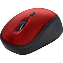 Hepta Collection Trust 24550 Yvi+ Sessiz Kablosuz Optik Mouse - Kırmızı