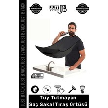 Just B7ack #tıraşörtüsü Tüy Tutmaz Aynaya Yapıştırma Vakum Aparatlı Evde Saç Sakal Kesme Tıraş Örtüsü - 1 Adet