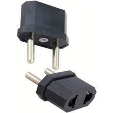 Hepta Collection Usin 2 Adet Amerikan Tipi Jack Fişi Standart Fişe Çevirici Adaptör -Türk Tipi Fişe Dönüştürücüsü Apa