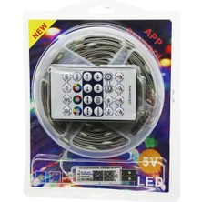 MiraLive 9mt  Kumandalı - USB Li  Rgb Şerit LED  0.4W/M - 20LM/LED   -20+55°c (4887)