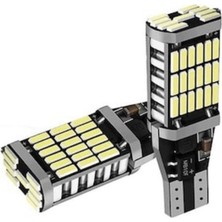 Point 2 Adet T15 W16W Canbus 45 LED Beyaz Geri Vites Park Ampülü