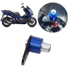 Motobir Motosiklet El Freni Fren Kilitleyici Universal Mavi