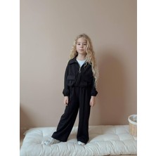 Yiğit Butik Fermuarlı Premium Kız Çocuk Alt Üst Takım
