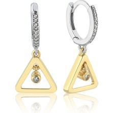 Cherry By Özkonak Üçgen Taşlı Küpe