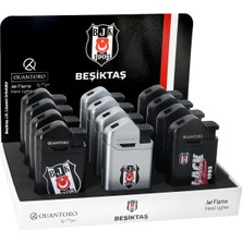 Quantoro Beşiktaş Lisanslı Metal Jet Taraftar Çakmak 12'li Stant