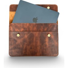 Hepta Collection MacBook Çantası, Kılıfı 13 Inç, MacBook Pro Kılıfı 14 Inç (Taba)